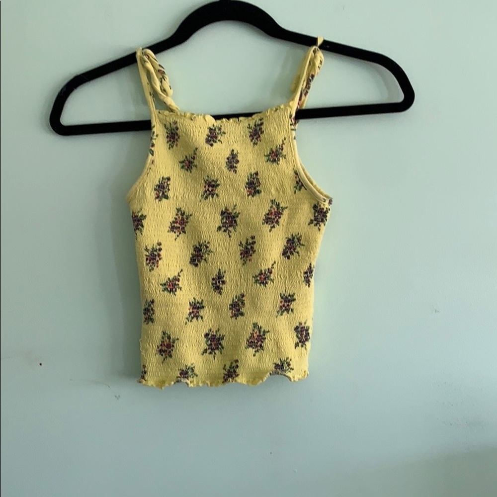 Yellow crop top from Primark
